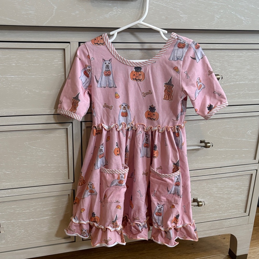 Serendipity Halloween Dog Kids Dress
